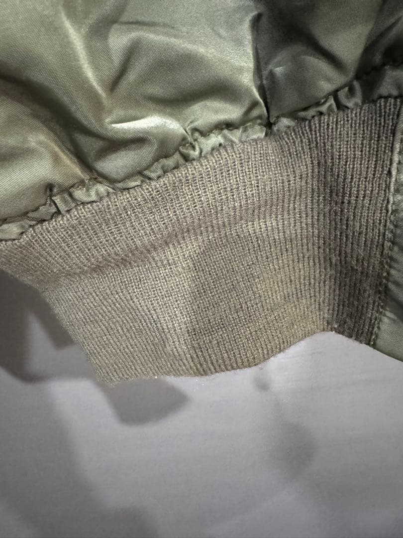 支給品　実物　MA-1フライトジャケット オリーブ色　IDEAL USA