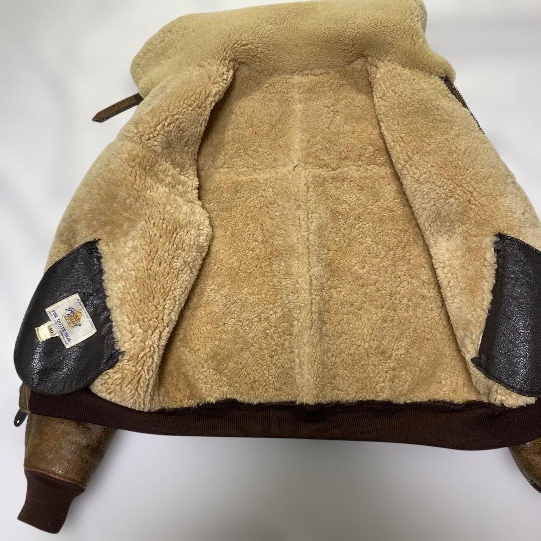 【美品/激レア】USA製80's ヴィンテージ ゴールデンベア ムートンB-6