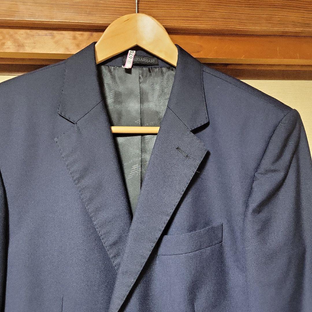 アルマーニ ネイビー シングル スーツ