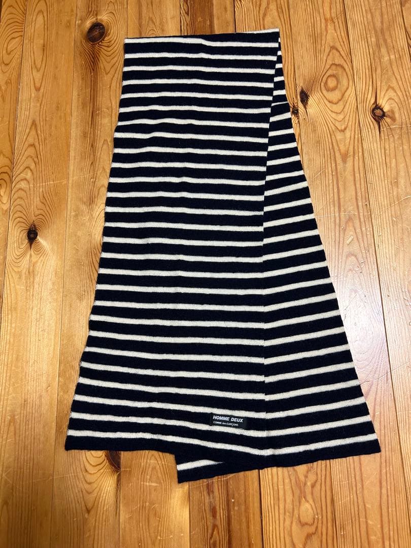 コムデギャルソン　HOMME DEUX ボーダーマフラー