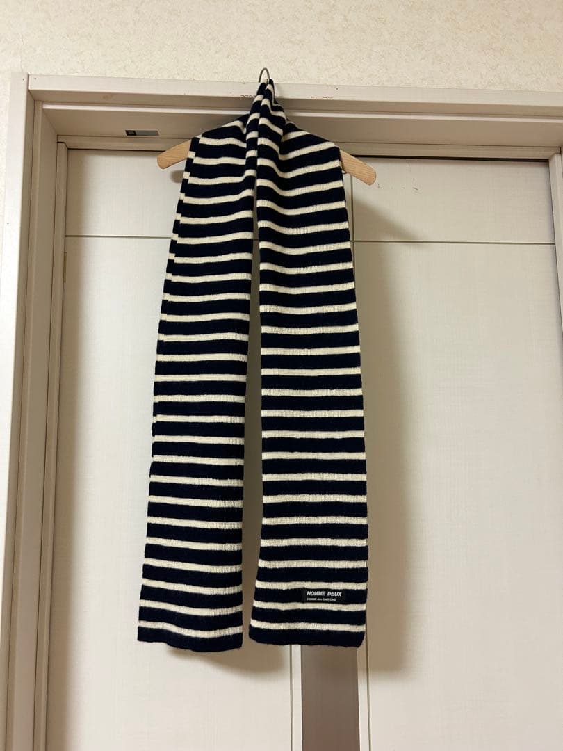 コムデギャルソン　HOMME DEUX ボーダーマフラー