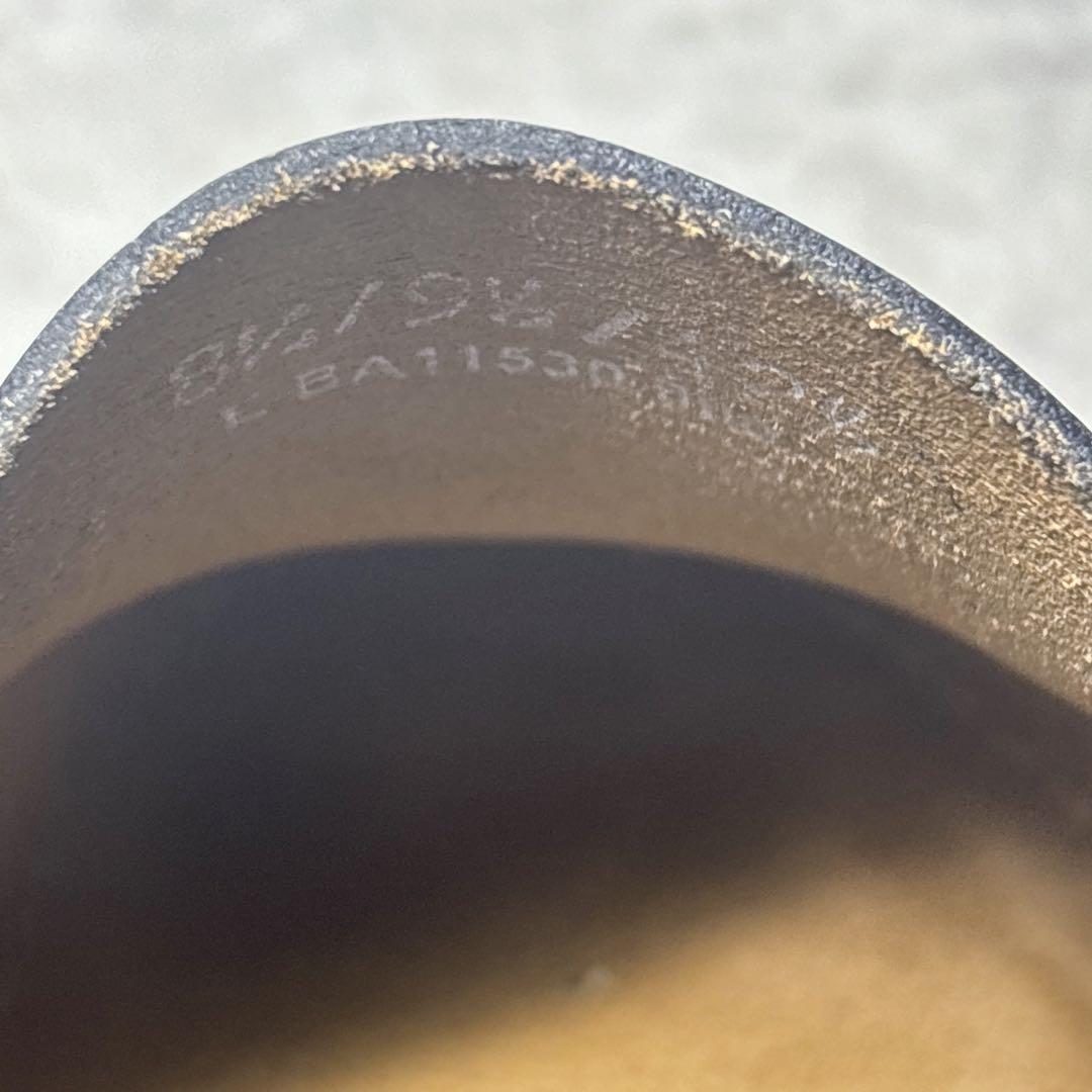 極美品 ジーエイチバス リンカーン 27.5 厚底 ビットローファー 本革 黒