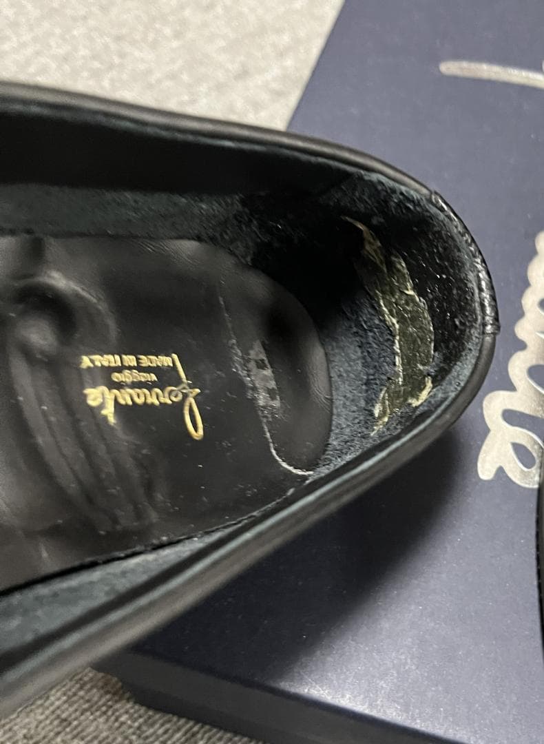 FERRANTE/CILENTO シボ革タッセルローファー8.5サイズ