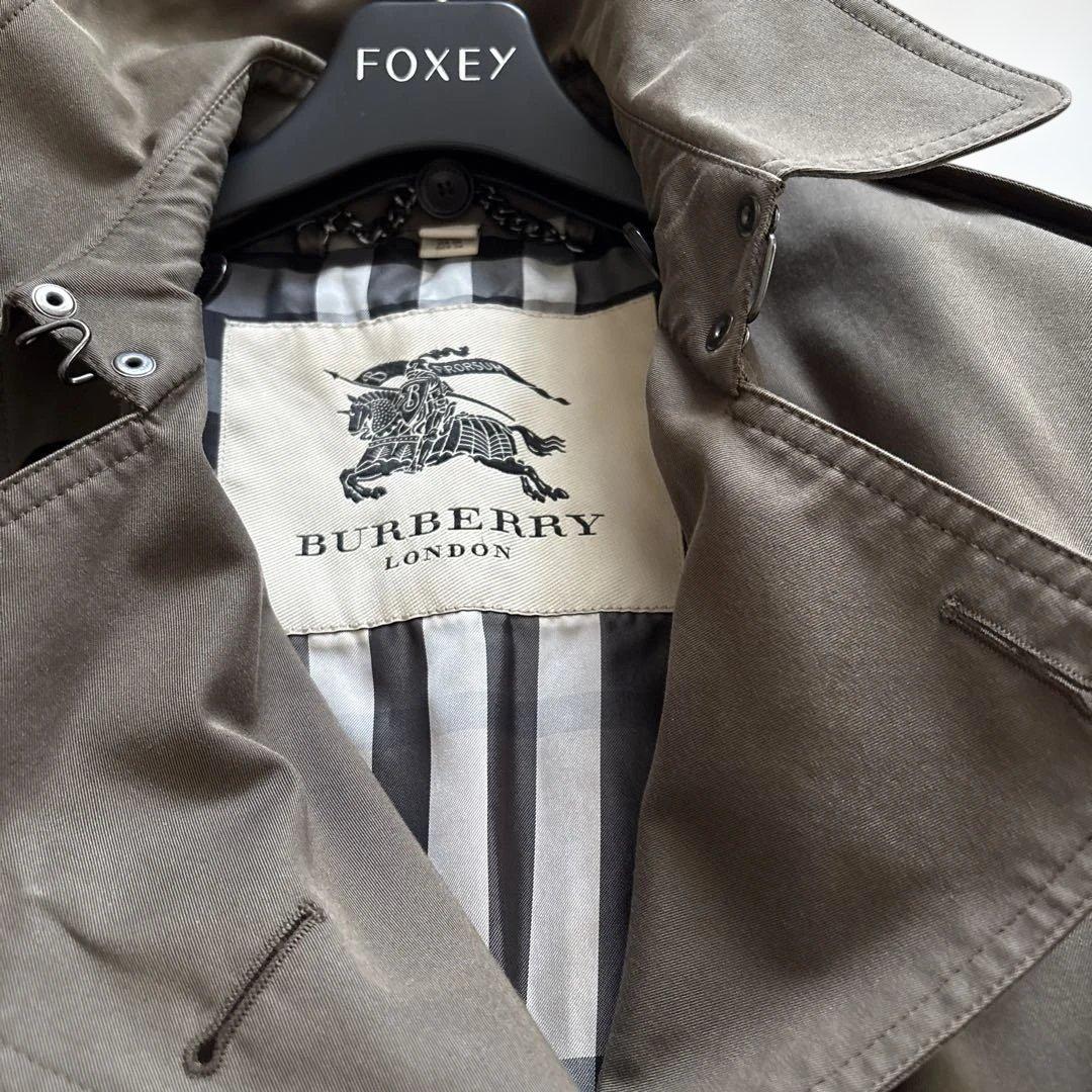 バーバリーロンドン　トレンチコート　ダブル　メガチェック　チェック イギリス製