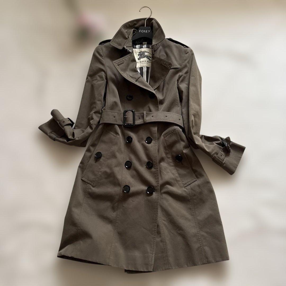 バーバリーロンドン　トレンチコート　ダブル　メガチェック　チェック イギリス製