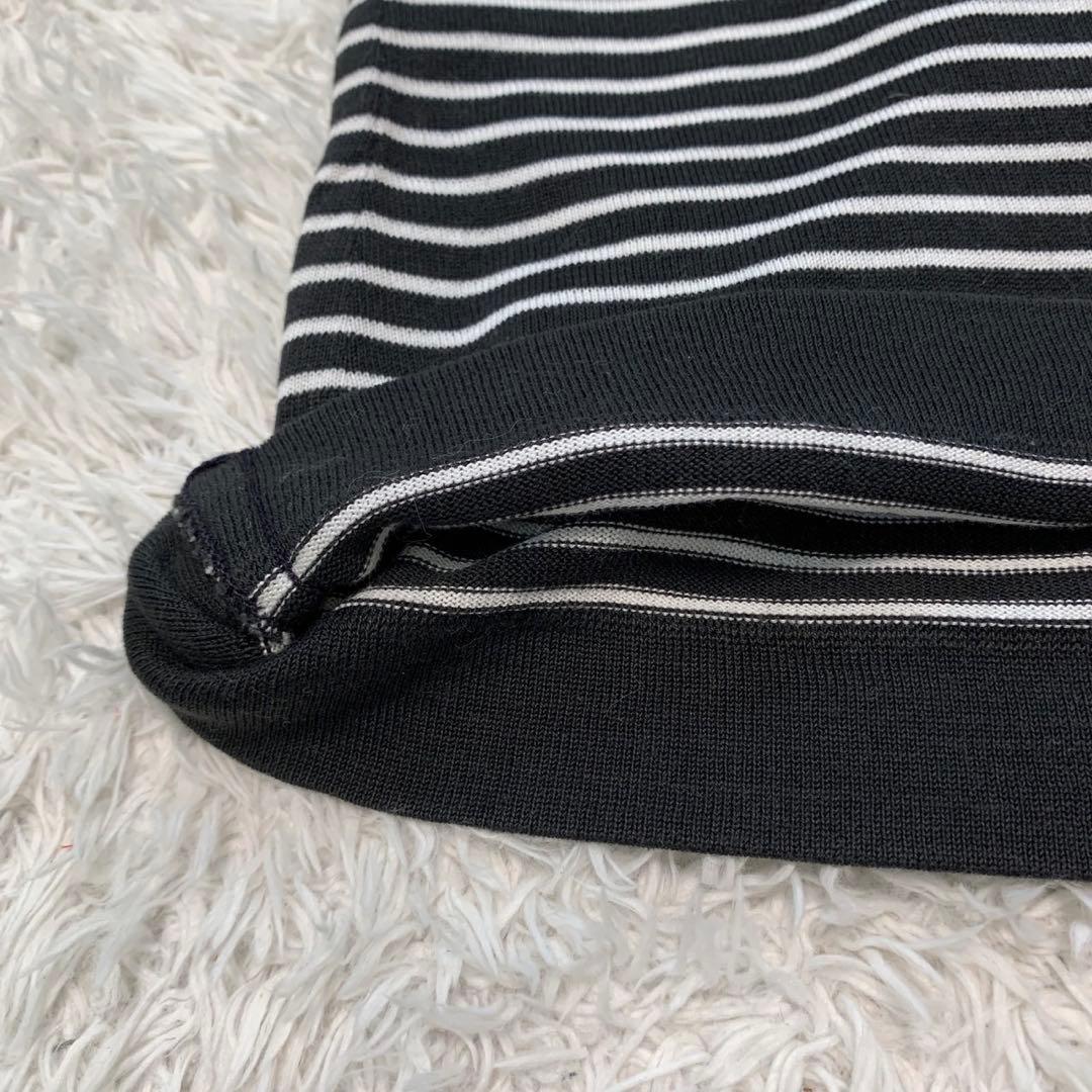 ［美品］CHANEL ココマーク刺繍　タンクトップ　ボーダー 38 ヴィンテージ