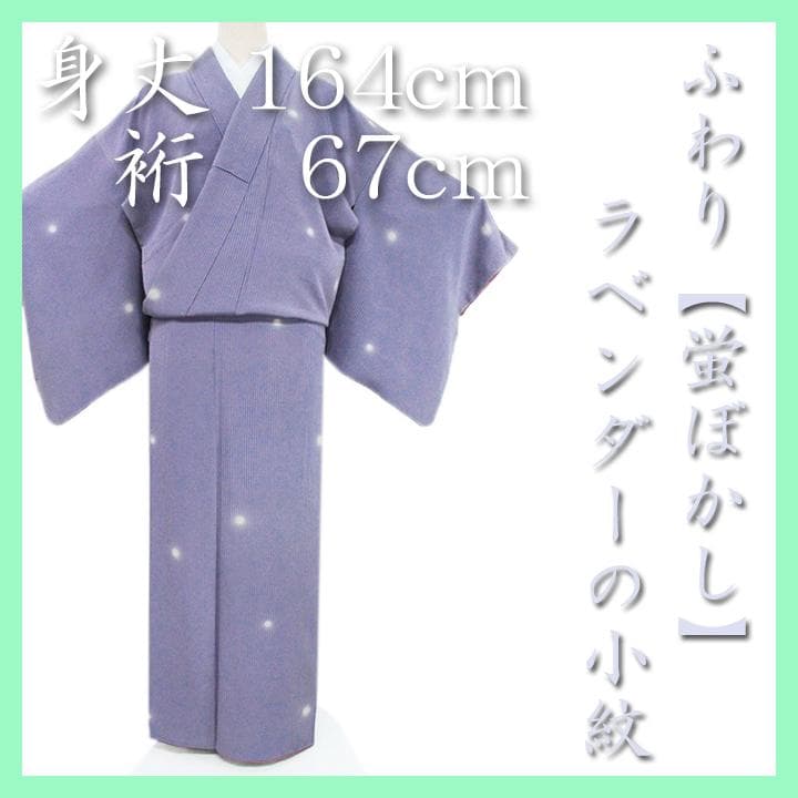 裄６７ｃｍ　上品な【ホタルぼかし】　お茶席・入学園式・お食事会にも　美品の小紋