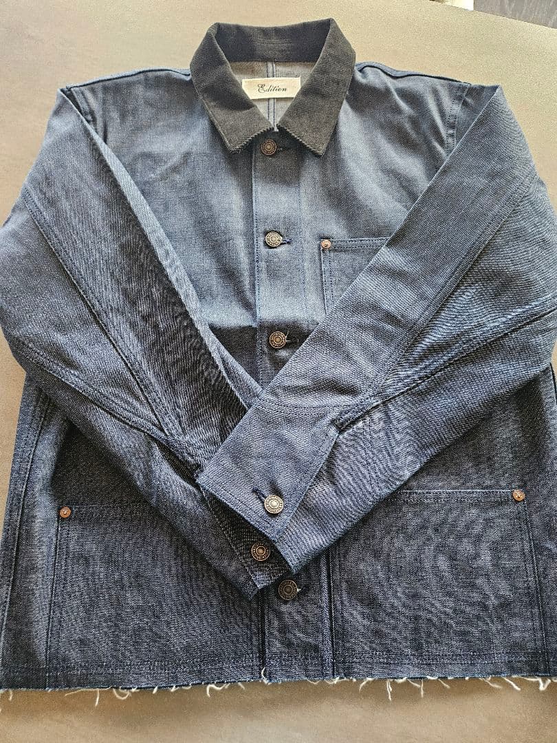 エディションカットオフデニムカバーオールデニムジャケットTOMORROWLAND