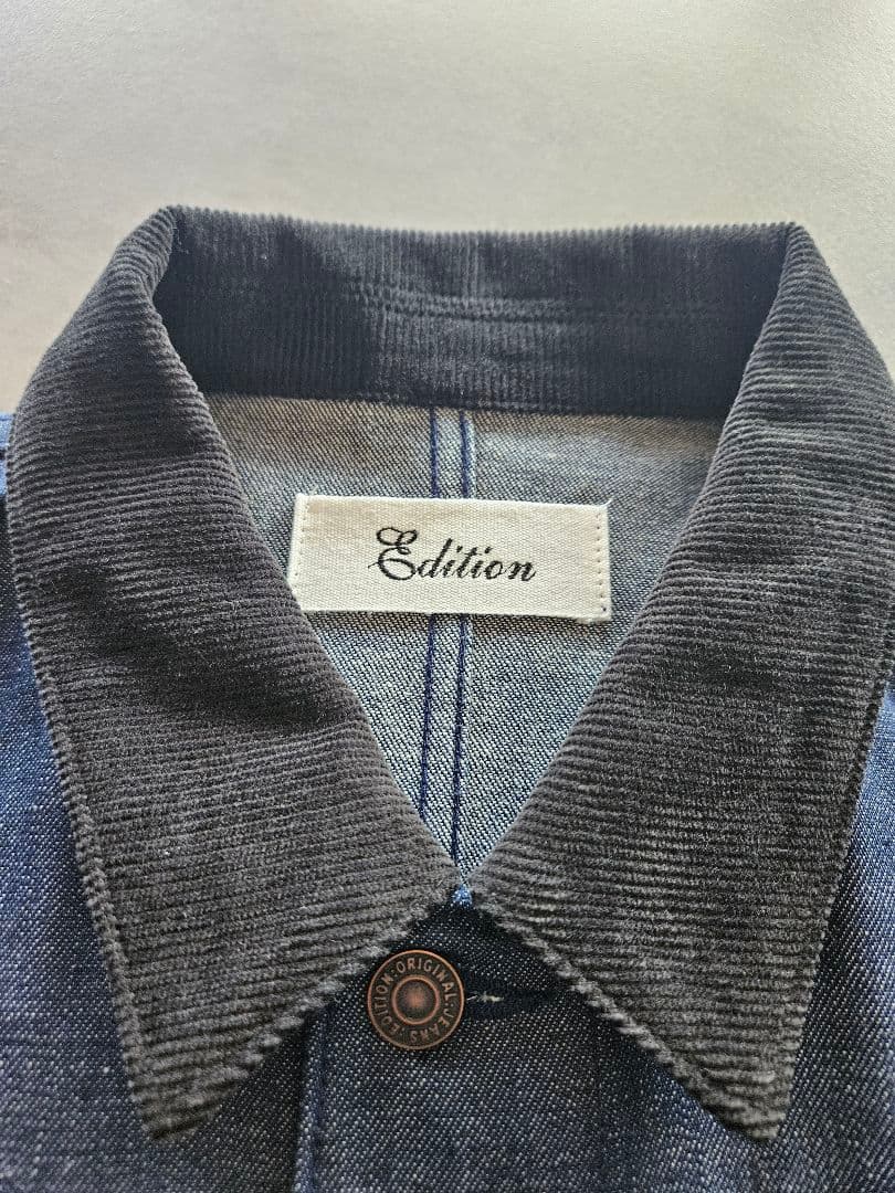 エディションカットオフデニムカバーオールデニムジャケットTOMORROWLAND