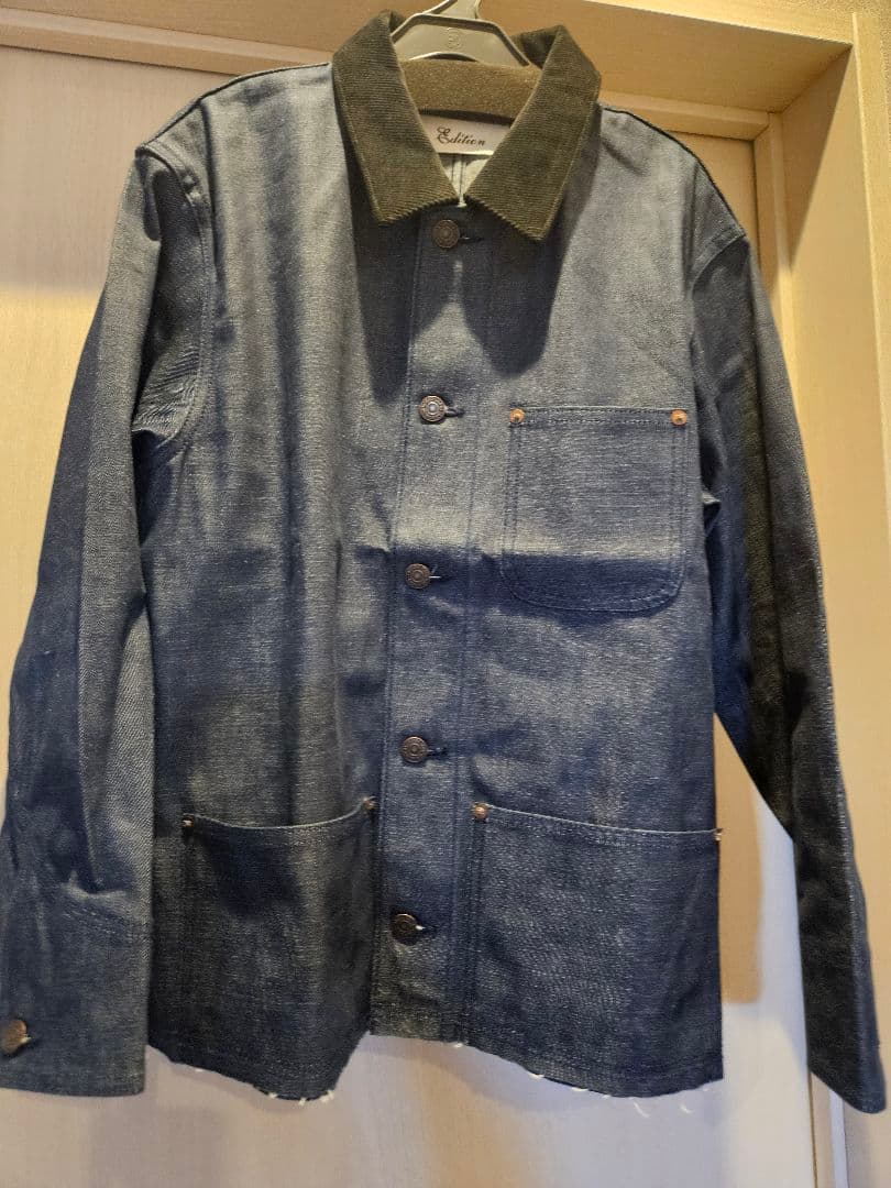 エディションカットオフデニムカバーオールデニムジャケットTOMORROWLAND