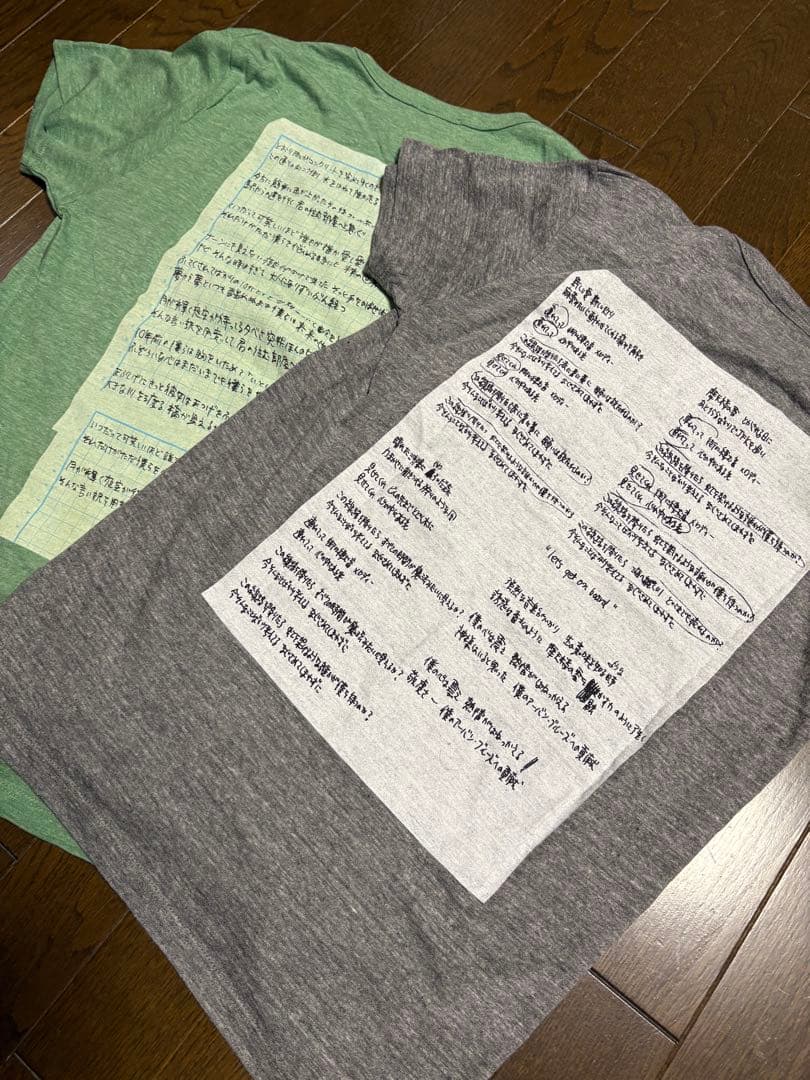 新品 2018年 小沢健二　ツアー歌詞　Tシャ ツ 2枚セット　¥10000