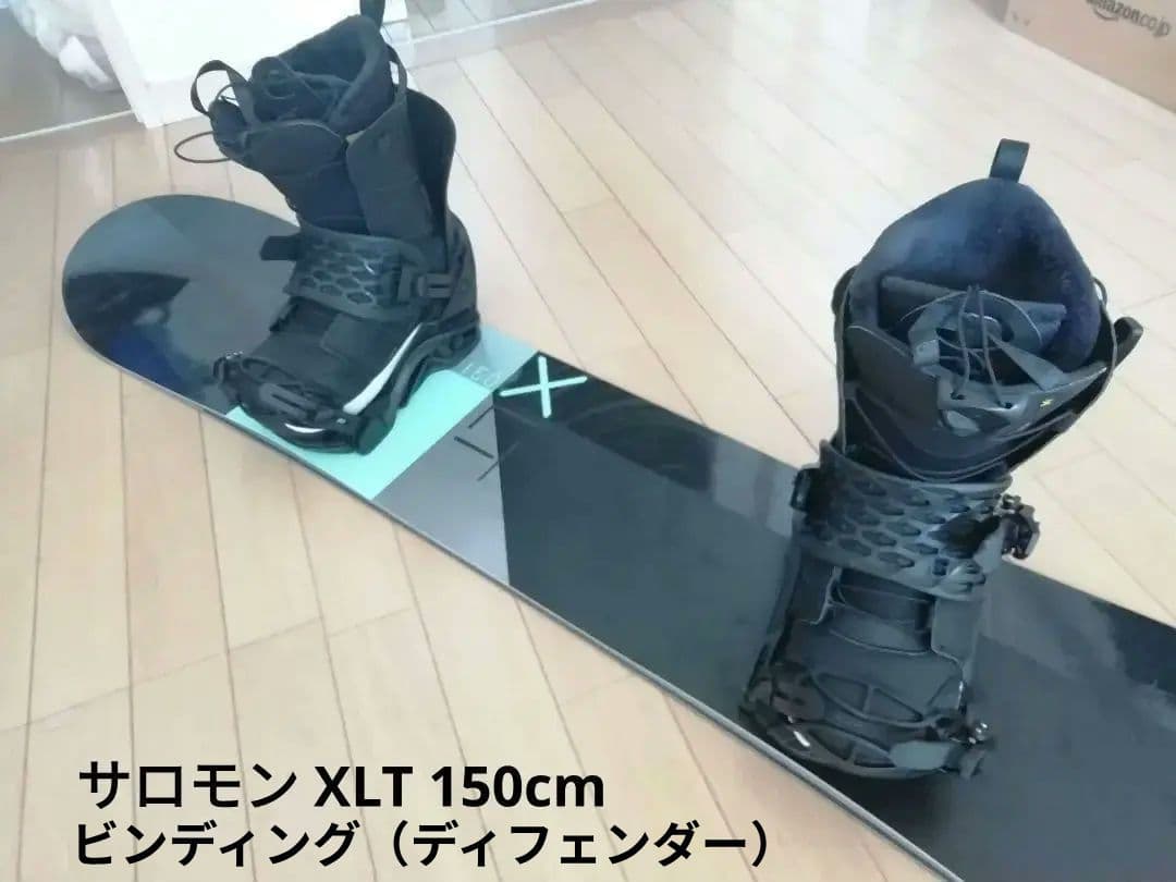 サロモンXLT150cm スノーボード・ビンディング・ケースの一式セット