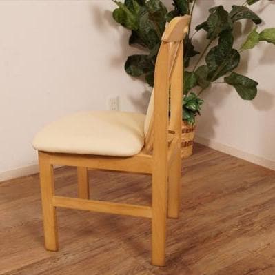 フォロー割【あーみ新品】合皮張り ダイニングチェア 2脚セット