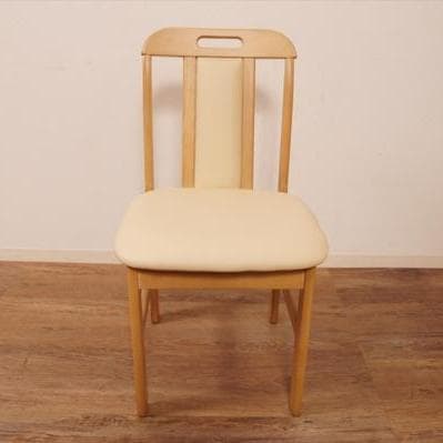 フォロー割【あーみ新品】合皮張り ダイニングチェア 2脚セット