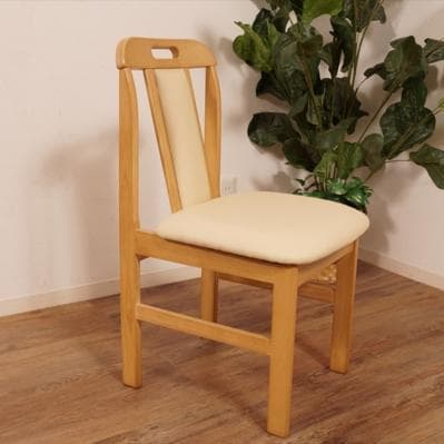 フォロー割【あーみ新品】合皮張り ダイニングチェア 2脚セット