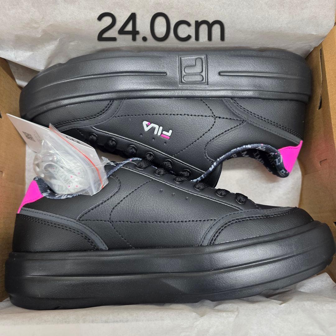 FILA×IMP.コラボ スニーカー　ブラック　24cm