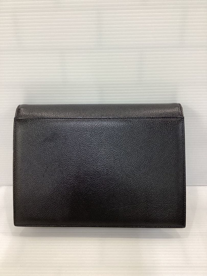 最終値下5.16◎S512P◎イヴサンローラン◎クラッチバッグ◎黒◎日本製