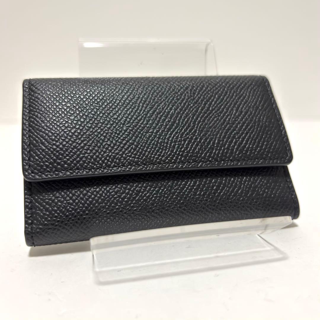 543✨美品✨メゾンマルジェラ 6連キーケース 4ステッチ レザー ブラック 黒