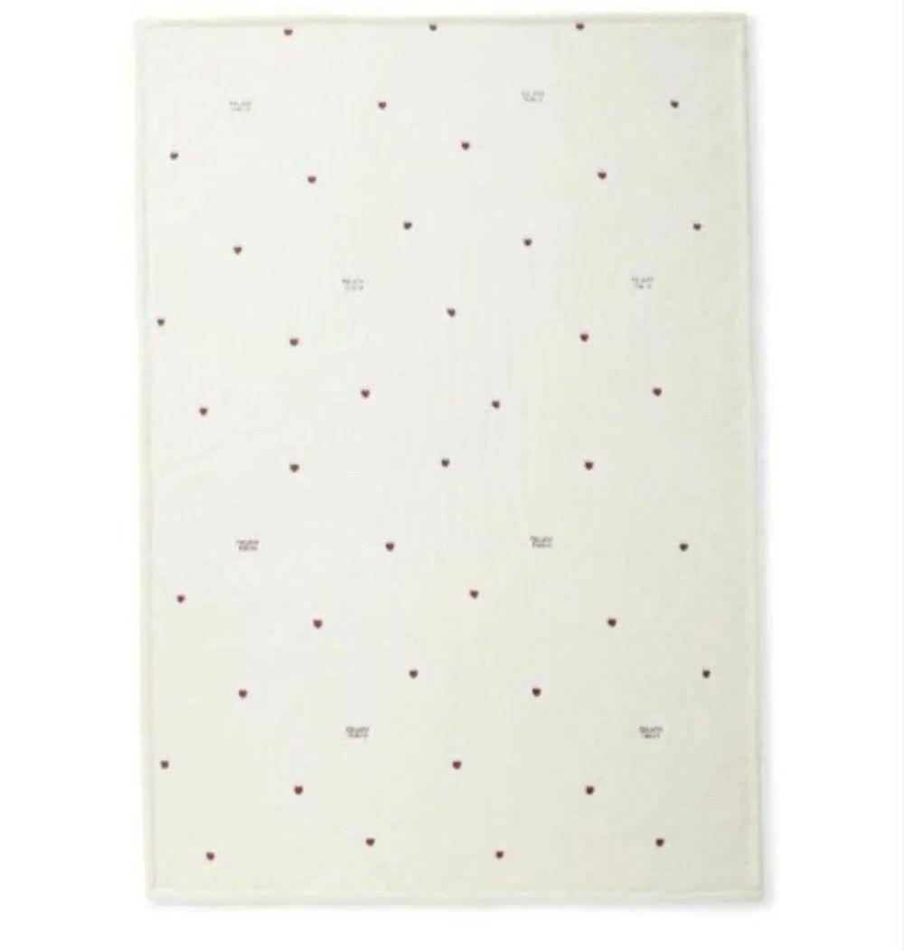 ジェラートピケ ハート柄毛布