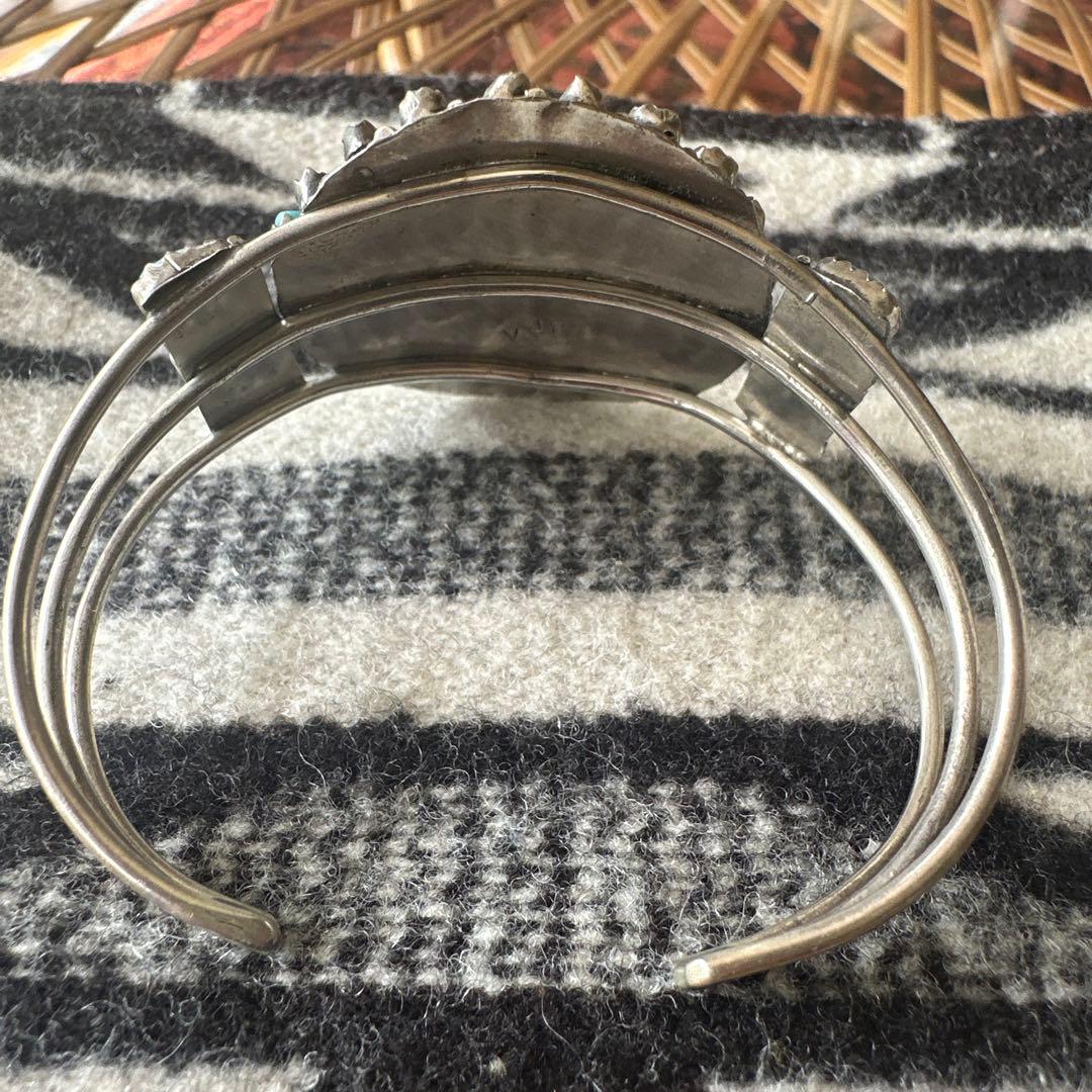 インディアンジュエリー Navajo ナバホ族 シルバーターコイズバングル