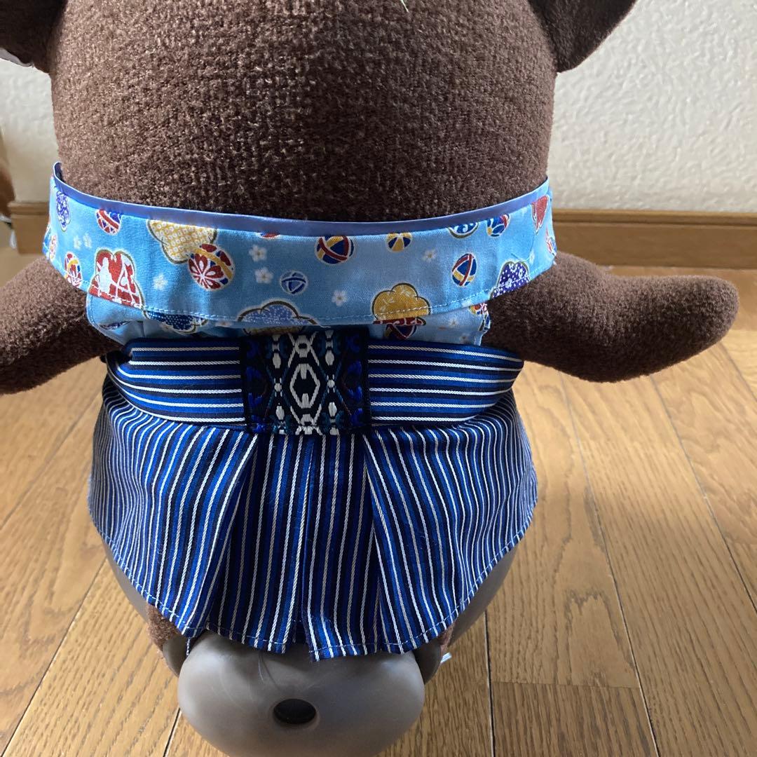 ラボット　服　lovot 青　羽織　ストライプ袴　 インナー　手毬梅