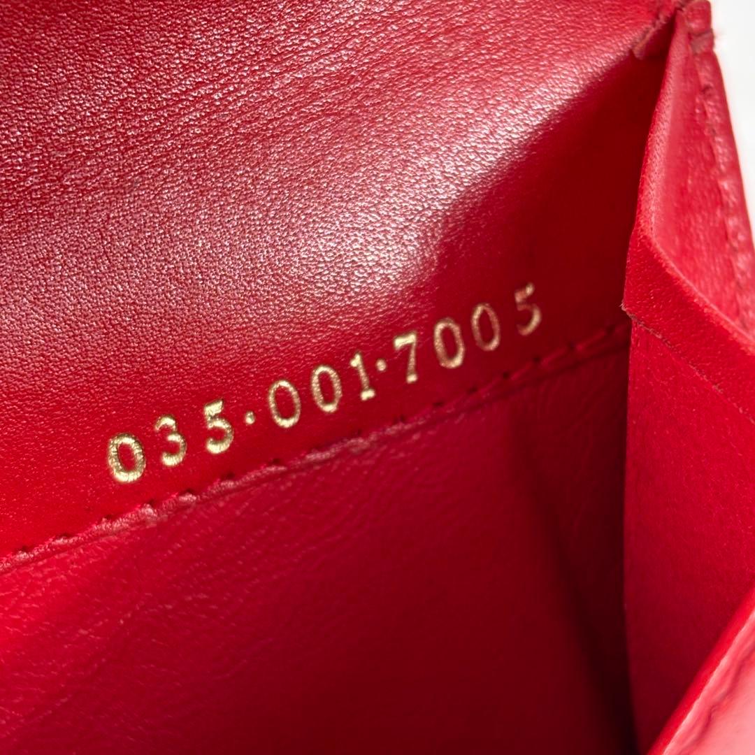 GUCCI　グッチ　オールドグッチ　レザー　二つ折り　財布　ゴールド金具　レッド