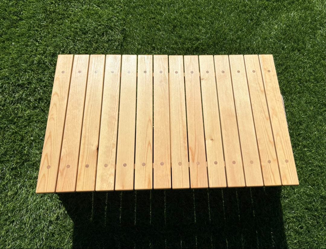 折りたたみ式アウトドアサイドテーブル【カラー:ナチュラル】