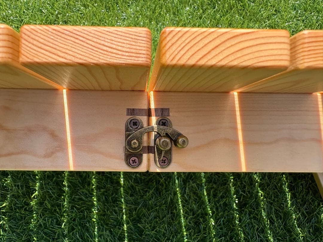 折りたたみ式アウトドアサイドテーブル【カラー:ナチュラル】