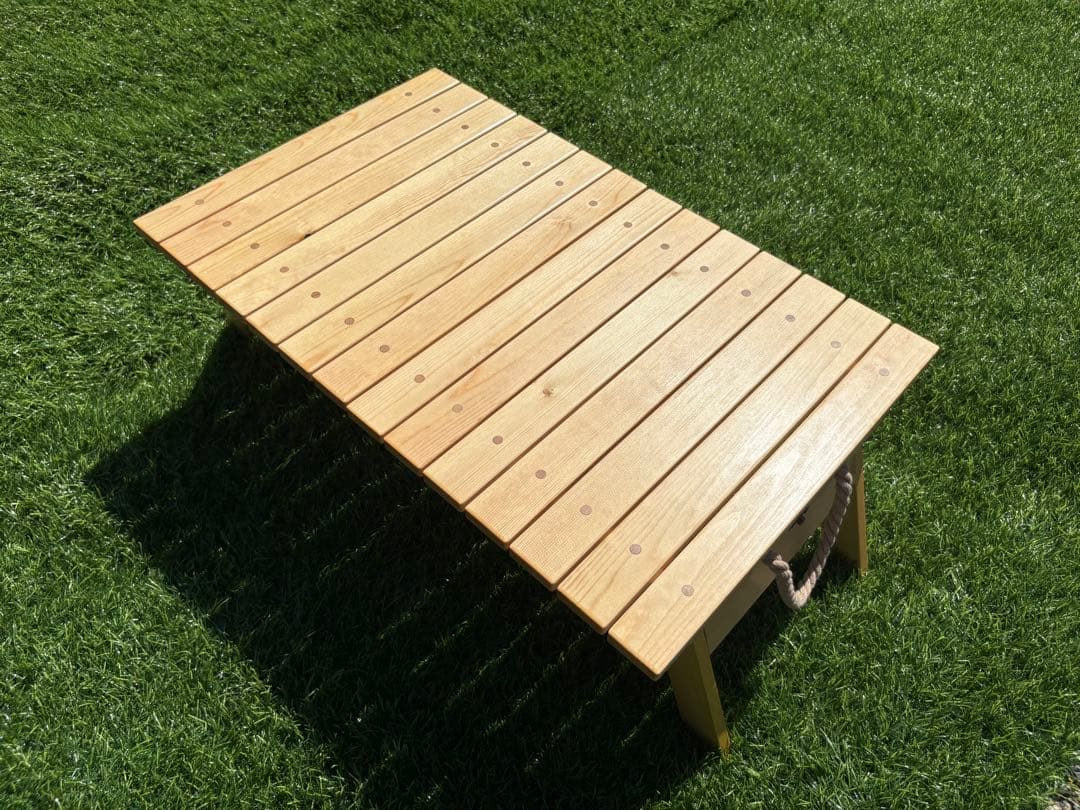 折りたたみ式アウトドアサイドテーブル【カラー:ナチュラル】