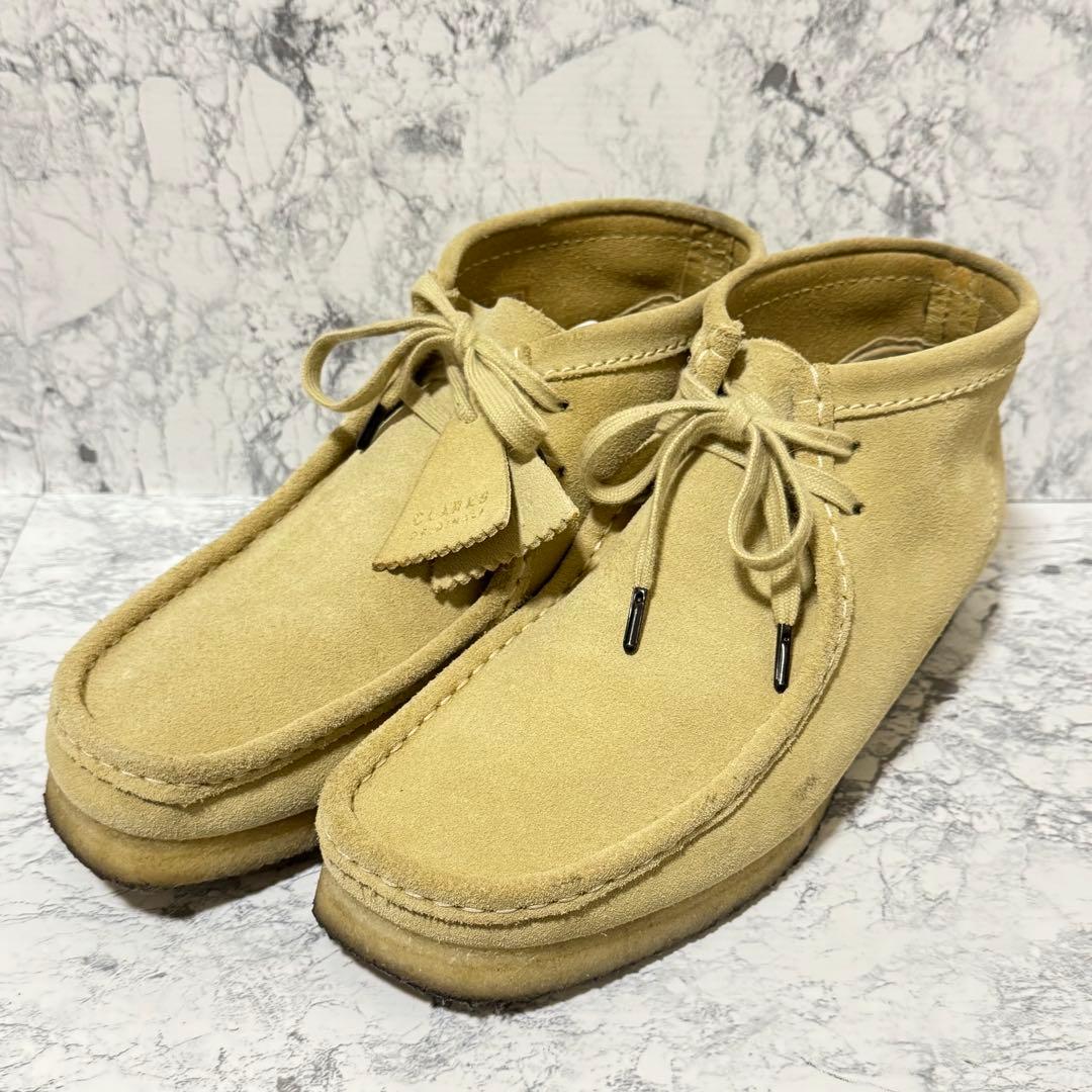 【美品】clarks ワラビー メープル 26.5cm