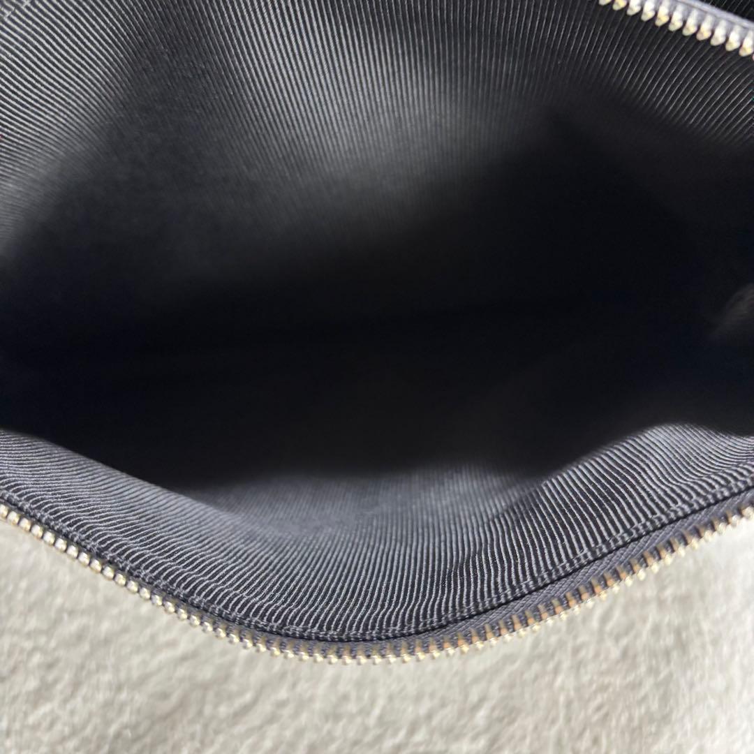 美品 FURLA フルラ LOTUS ロータス トートバッグ ブラック 黒 鞄