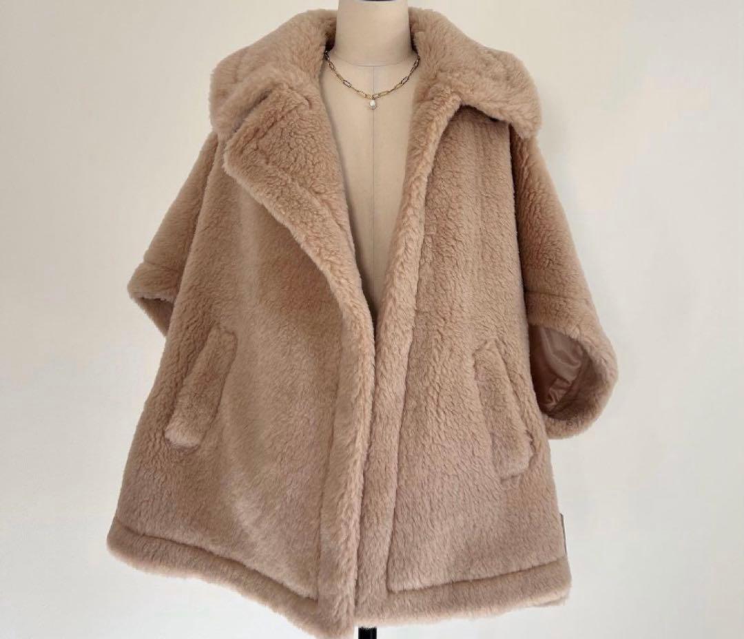 ベアポンチョ アルパカ素材 テディ