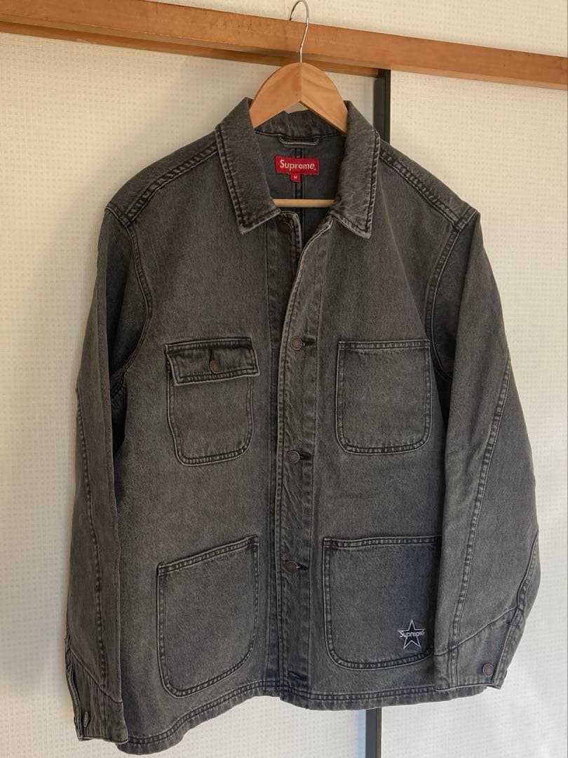 ジャケット・アウター SUPREME Denim Chore Coat black