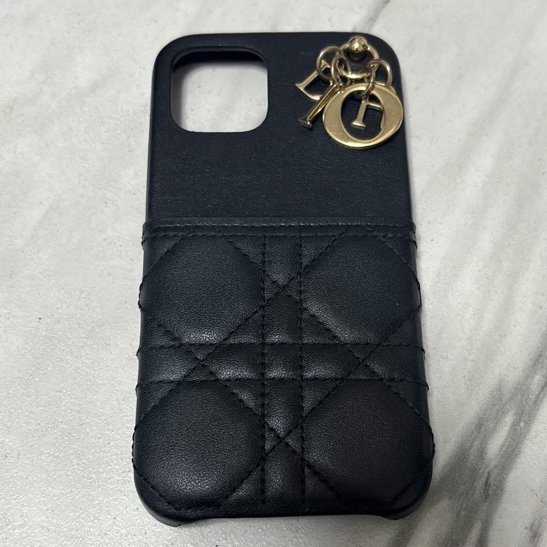 Dior ディオール iPhone12/12 proブラック スマホケース