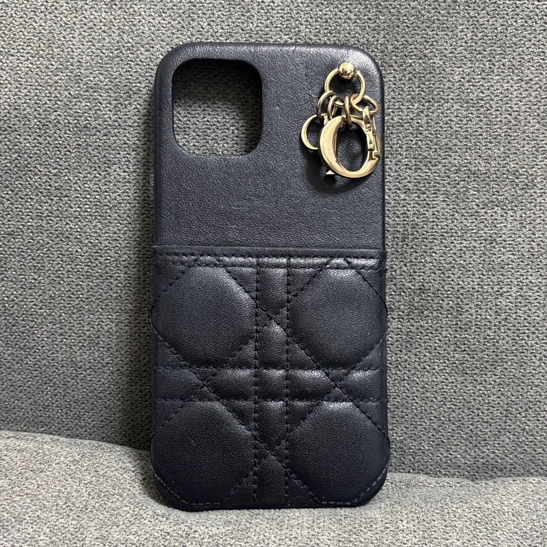 Dior ディオール iPhone12/12 proブラック スマホケース