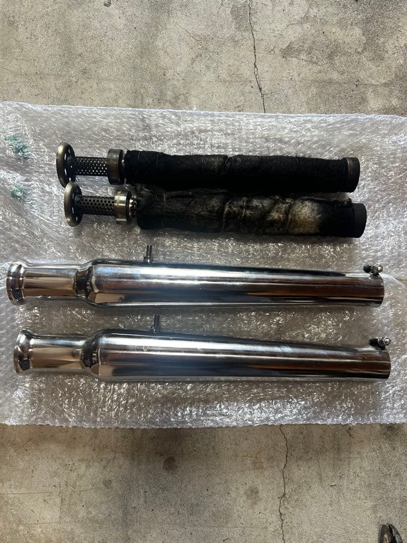 ドラッグスター400 アップトランペットマフラー サイレンサー付き