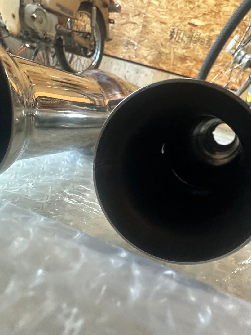 ドラッグスター400 アップトランペットマフラー サイレンサー付き