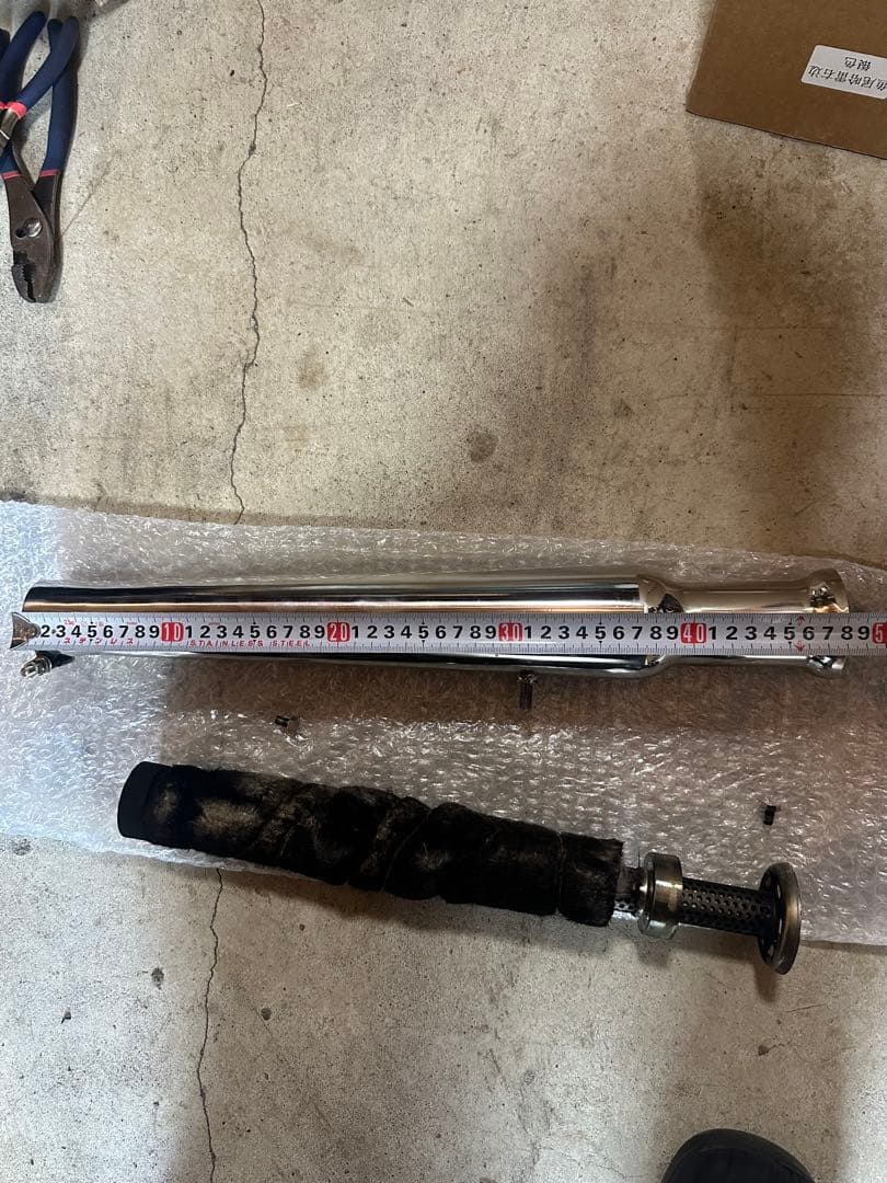 ドラッグスター400 アップトランペットマフラー サイレンサー付き