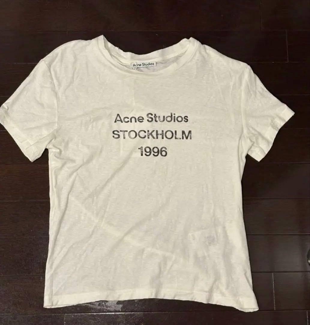 Acne Studios ロゴTシャツ Sホワイト