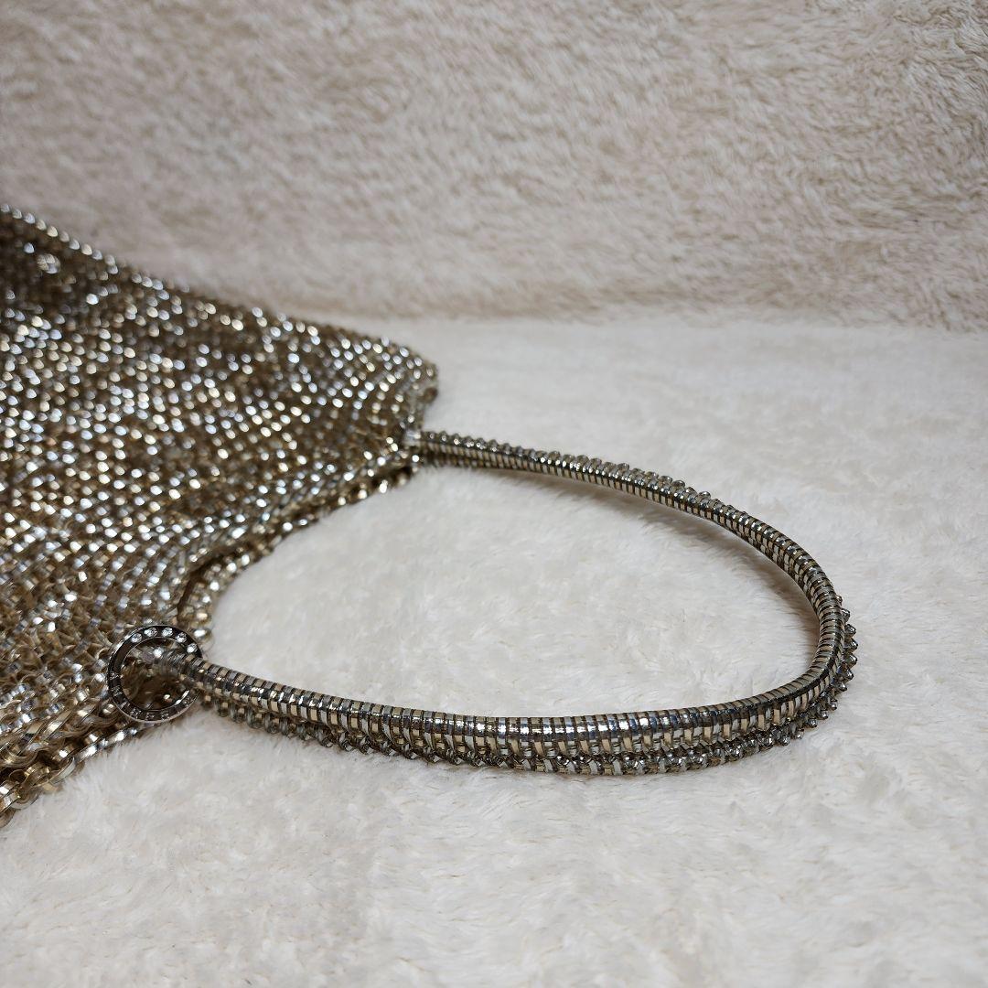 アンテプリマ ゴールド ワイヤーバッグ ラインストーン パーティー 保存袋有