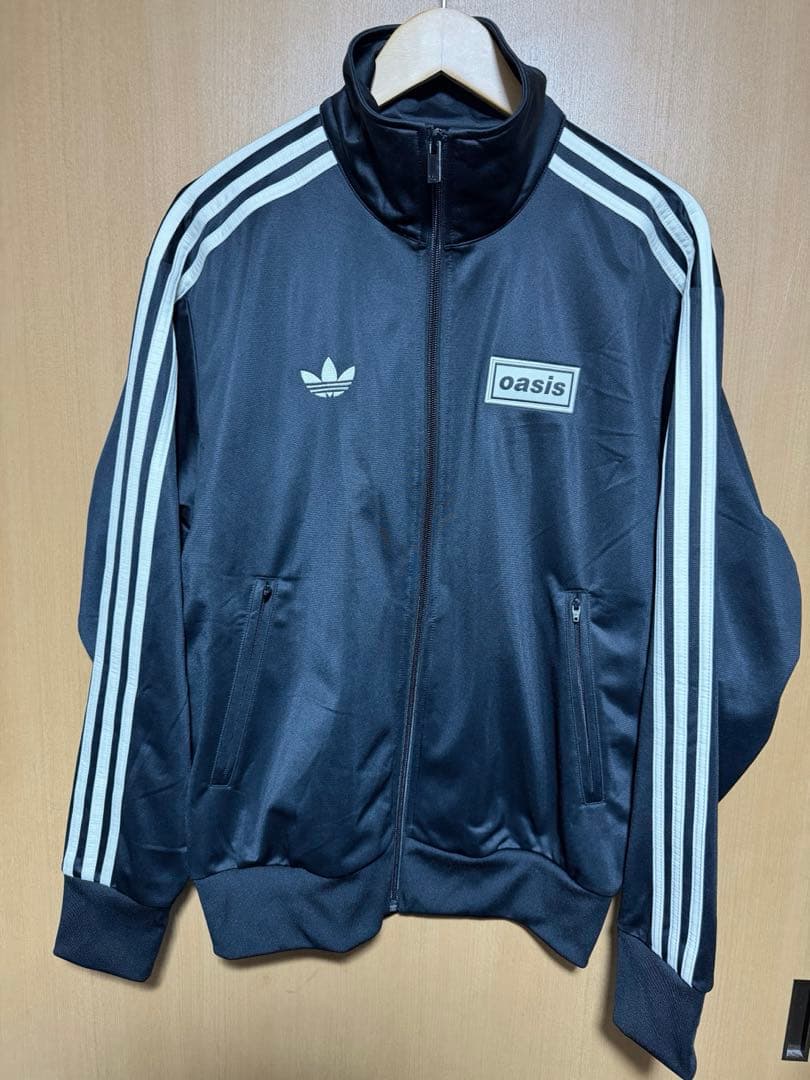 adidas x Oasis ツアーファイヤーバードトラックトップ黒　M