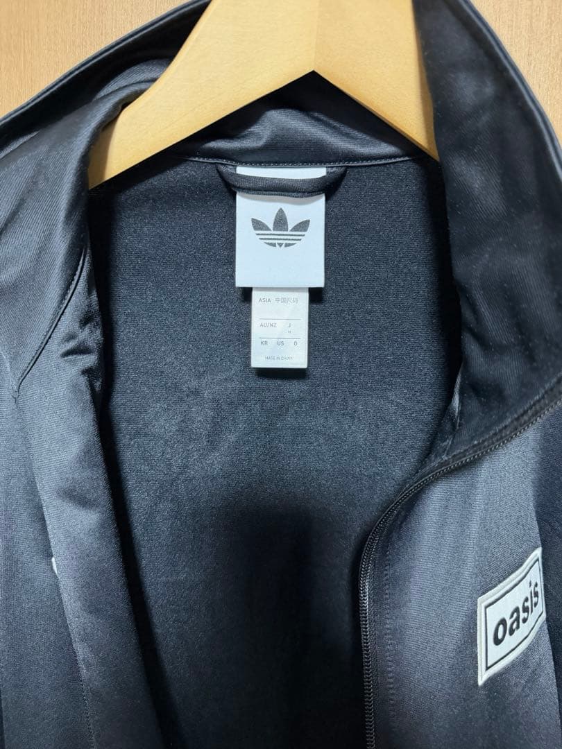adidas x Oasis ツアーファイヤーバードトラックトップ黒　M