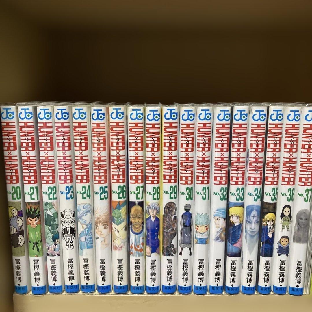 全巻初版❗️透明カバー付き❗️送料無料❗️ハンターハンター全巻1〜38巻 冨樫義博