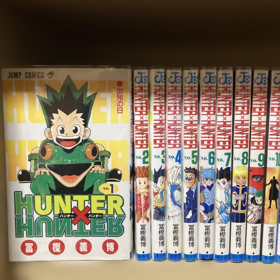 全巻初版❗️透明カバー付き❗️送料無料❗️ハンターハンター全巻1〜38巻 冨樫義博