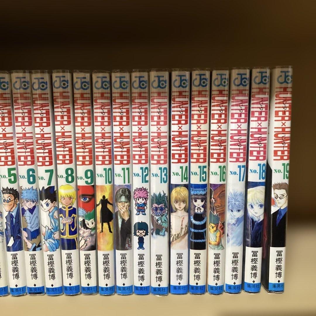 全巻初版❗️透明カバー付き❗️送料無料❗️ハンターハンター全巻1〜38巻 冨樫義博