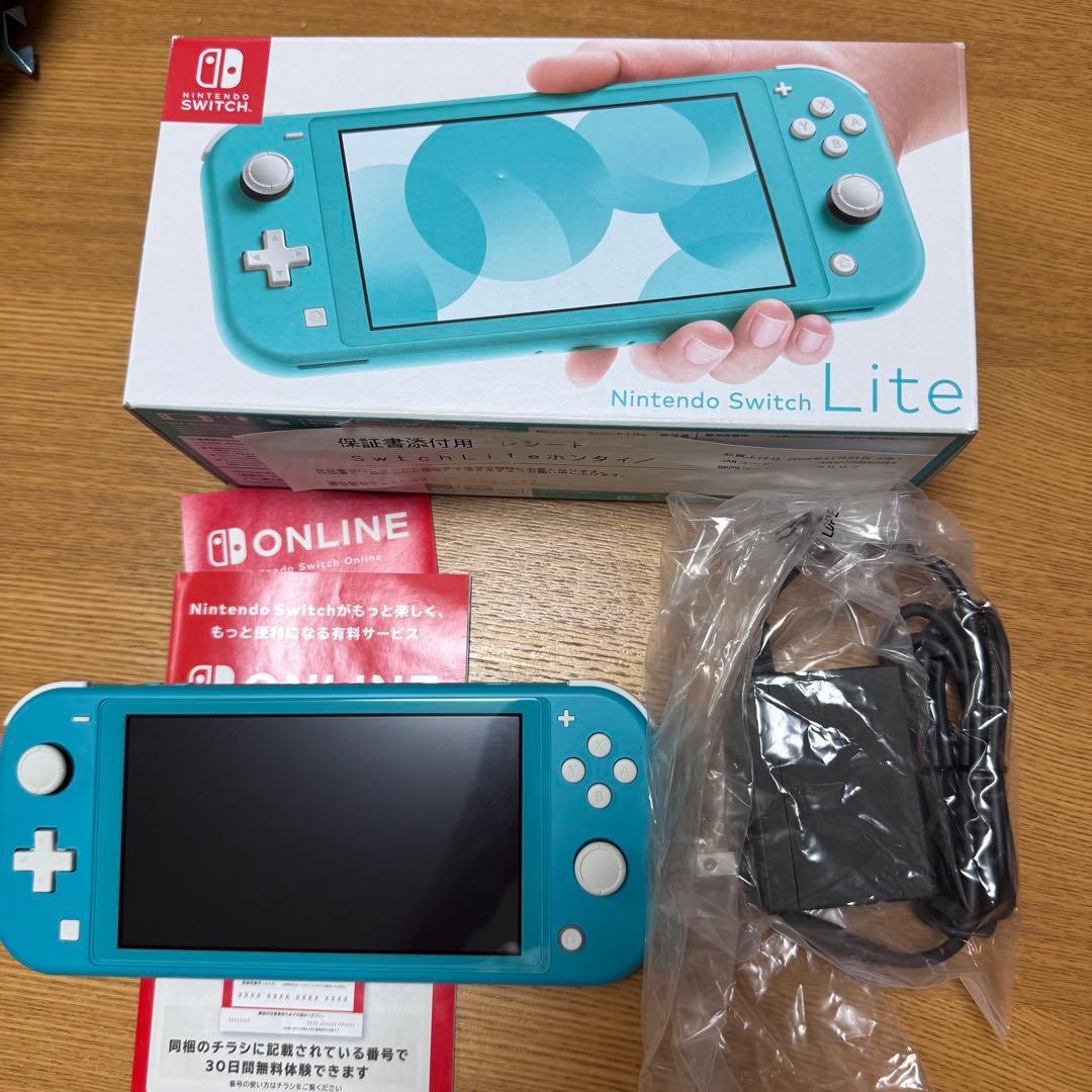 Nintendoスイッチライトターコイズ美品　保証期間内