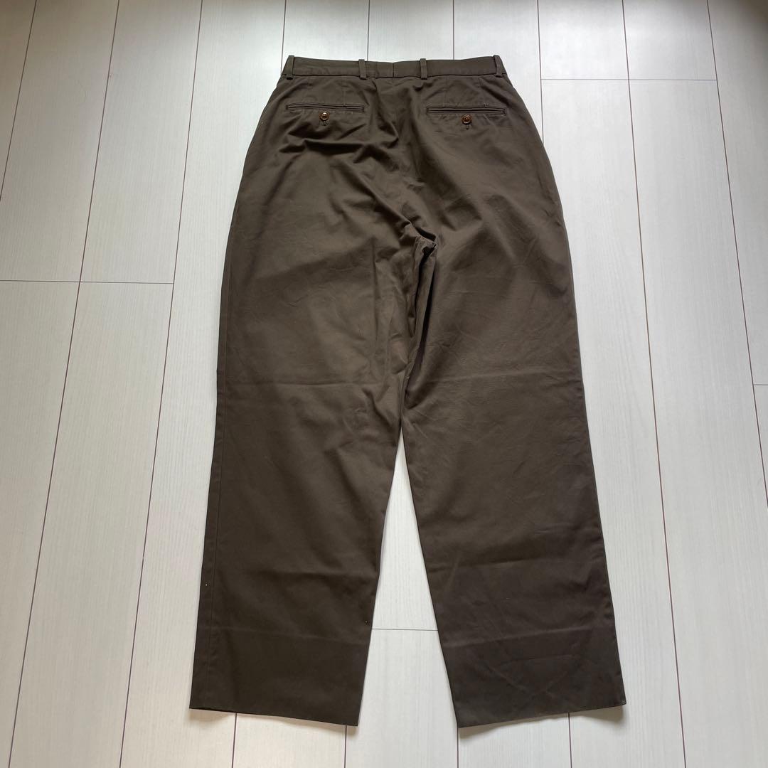 【andk】NEAT Chino チノスラックス 46 カーキブラウン