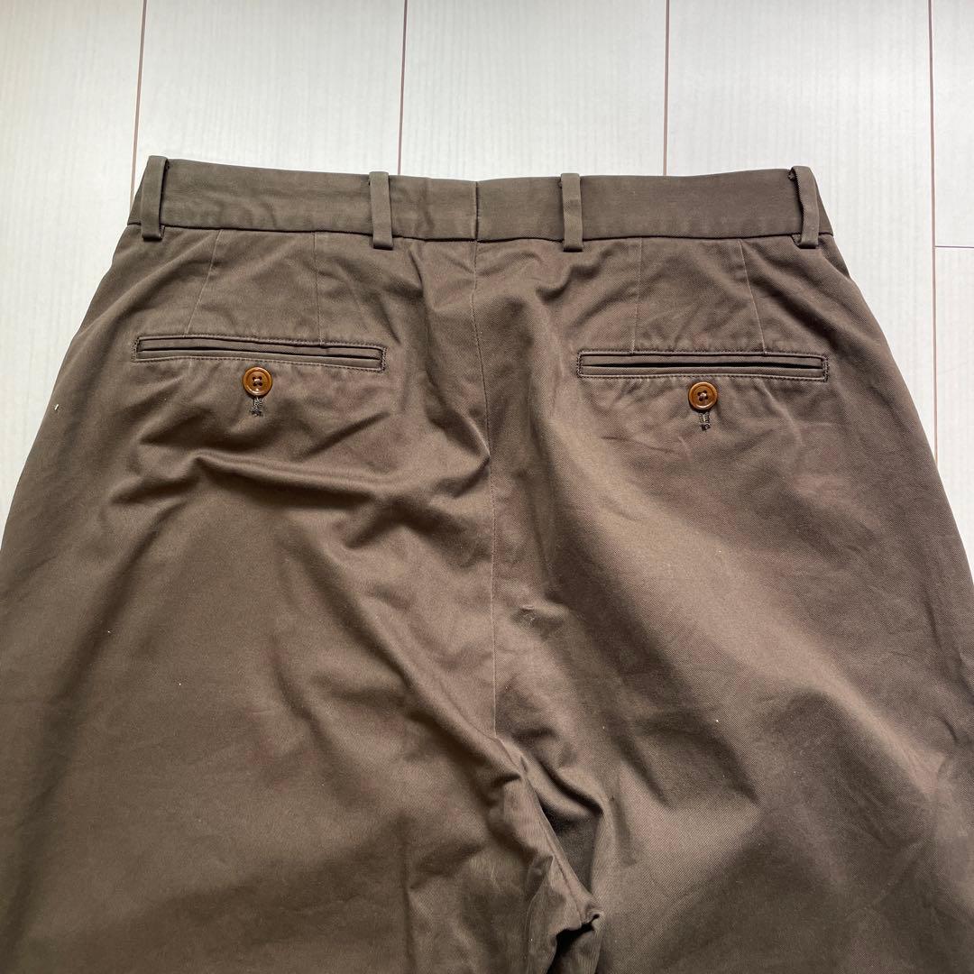 【andk】NEAT Chino チノスラックス 46 カーキブラウン