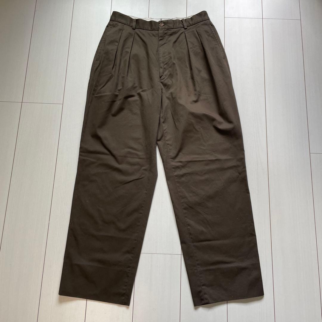 【andk】NEAT Chino チノスラックス 46 カーキブラウン