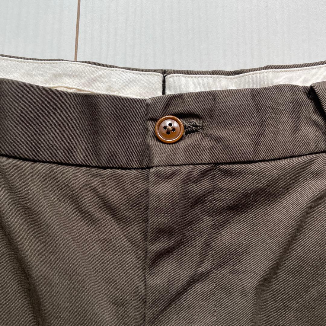 【andk】NEAT Chino チノスラックス 46 カーキブラウン